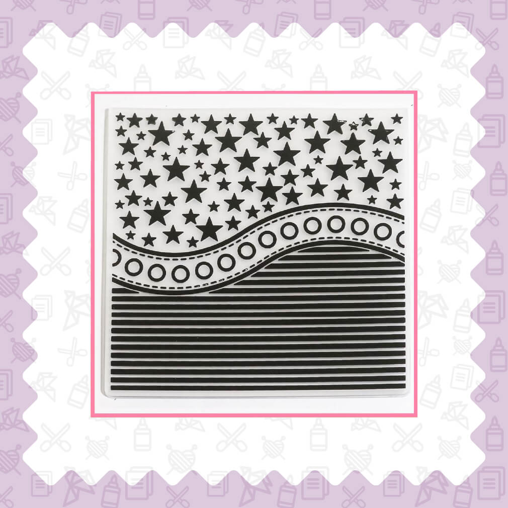 Stencil Per Goffratura Efco Polka Dots - 106mm X 150mm, Per Biglietti E Scrapbooking, Texture A Punti